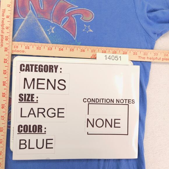 Pink Floyd Band Graphic Crew Neck T Shirt Adult Mens Size Large L Blue - Picture 7 of 9